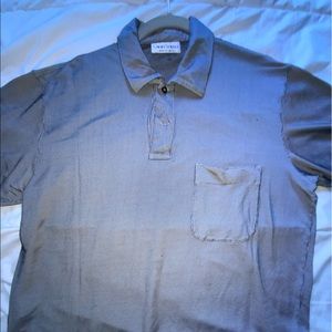 Gran Sasso, made in Italy, silk like t shirt, size L